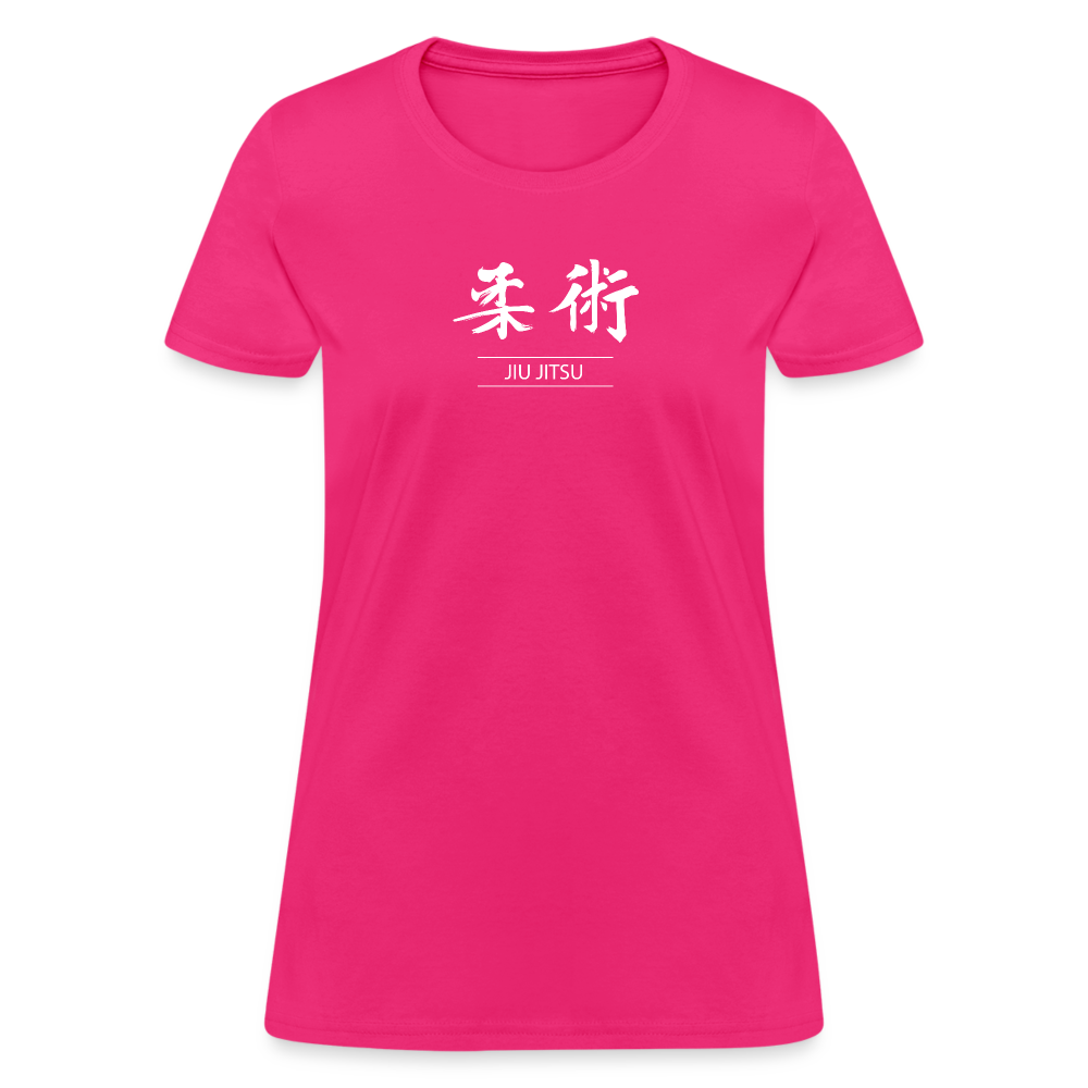 Jiu-Jitsu Kanji Women's T-Shirt - fuchsia