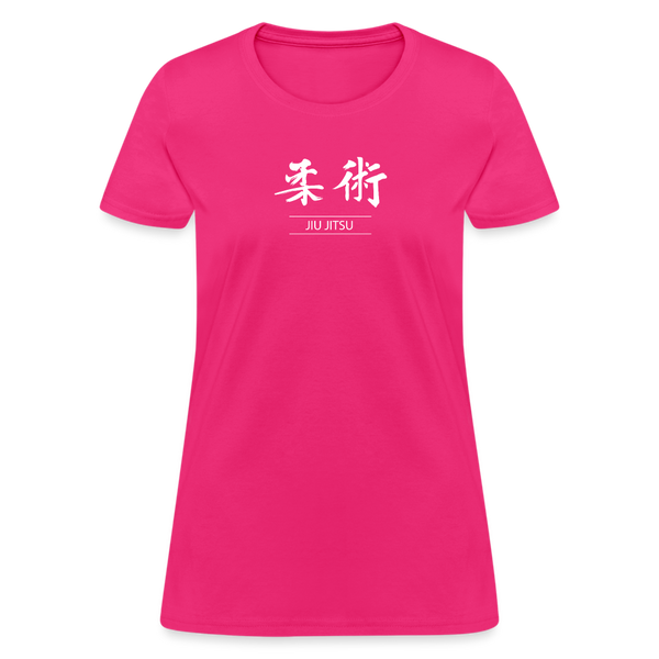 Jiu-Jitsu Kanji Women's T-Shirt - fuchsia