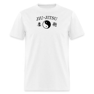 Jiu-Jitsu Yin and Yang Kanji Men's T-Shirt - white