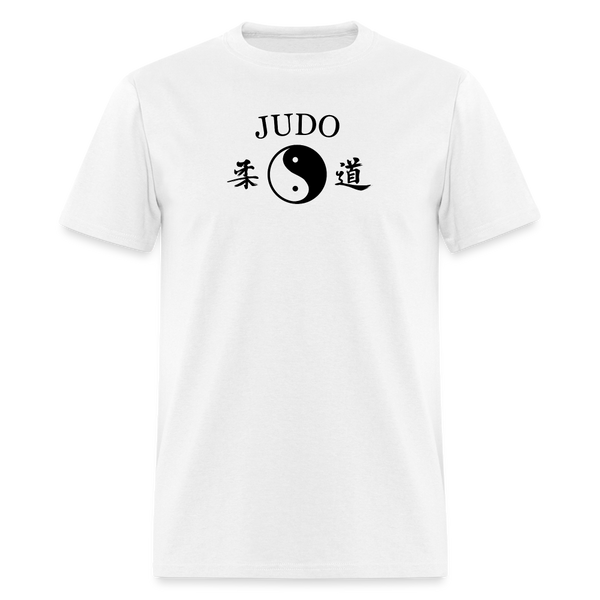 Judo Yin and Yang Kanji Men's T-Shirt - white