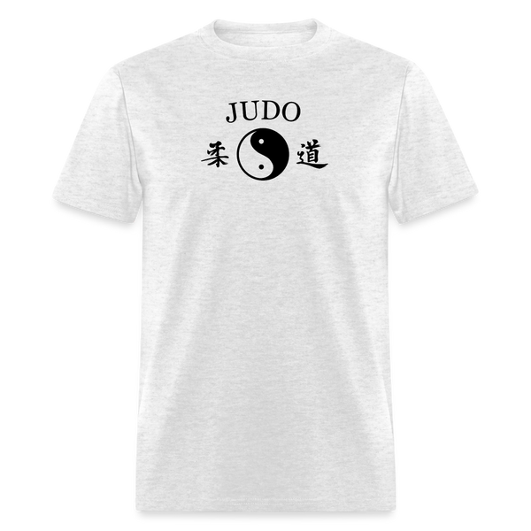 Judo Yin and Yang Kanji Men's T-Shirt - light heather gray