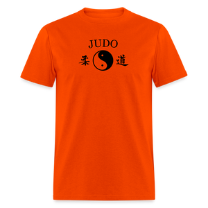 Judo Yin and Yang Kanji Men's T-Shirt - orange