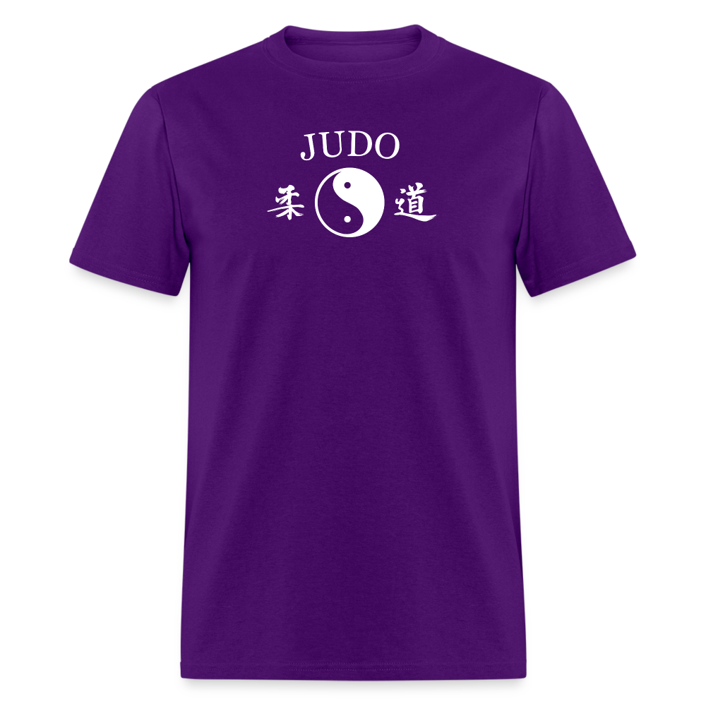 Judo Yin and Yang Kanji Men's T-Shirt - purple