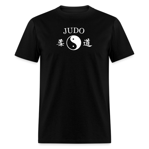 Judo Yin and Yang Kanji Men's T-Shirt - black