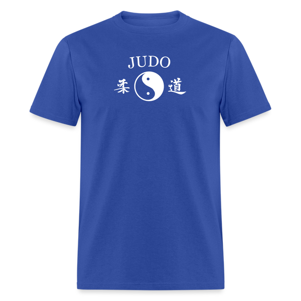 Judo Yin and Yang Kanji Men's T-Shirt - royal blue