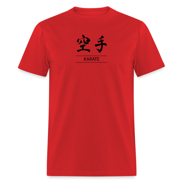 Karate Kanji Men's T-Shirt - red