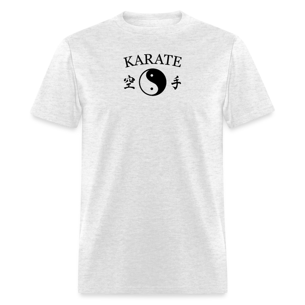 Karate Yin and Yang Kanji Men's T-Shirt - light heather gray