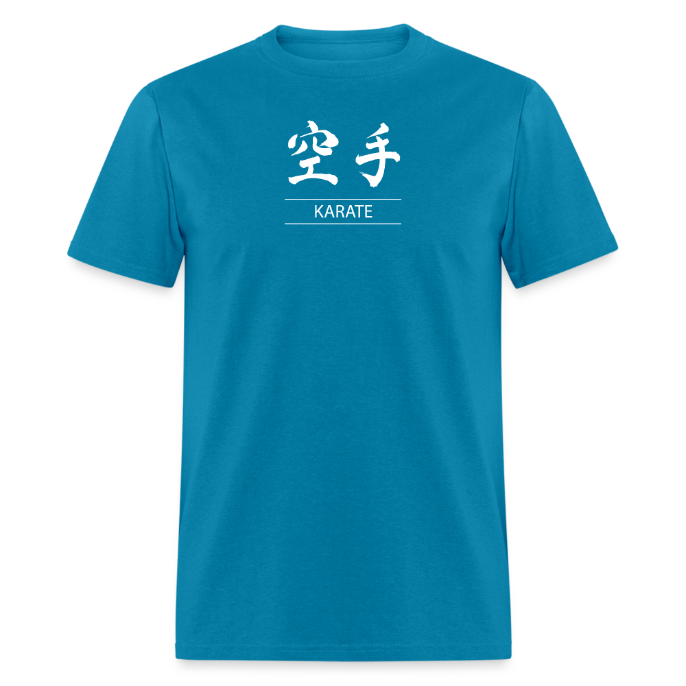 Karate Kanji Men's T-Shirt - turquoise