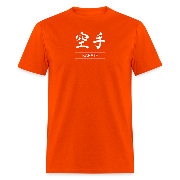 Karate Kanji Men's T-Shirt - orange
