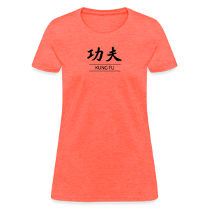 Kung Fu Kanji Women's T-Shirt - heather coral