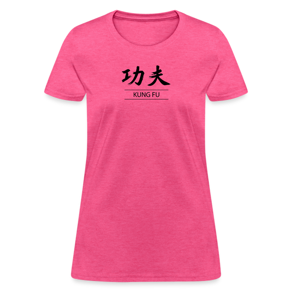 Kung Fu Kanji Women's T-Shirt - heather pink