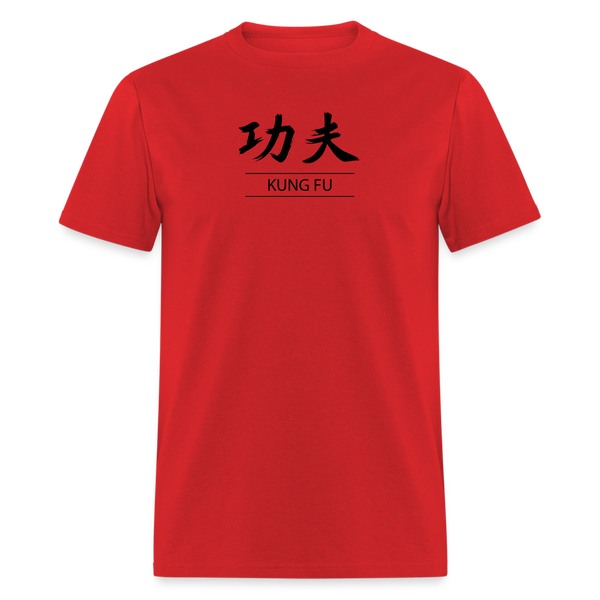 Kung Fu Kanji Men's T-Shirt - red