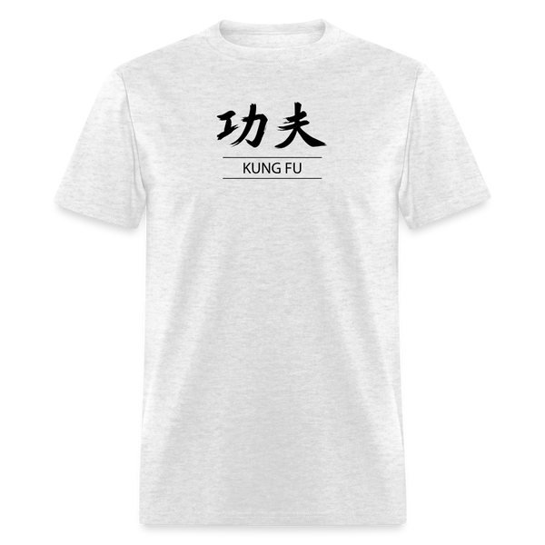 Kung Fu Kanji Men's T-Shirt - light heather gray