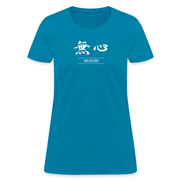 Mushin Kanji Women's T-Shirt - turquoise