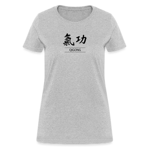 Qigong Kanji Women's T-Shirt - heather gray
