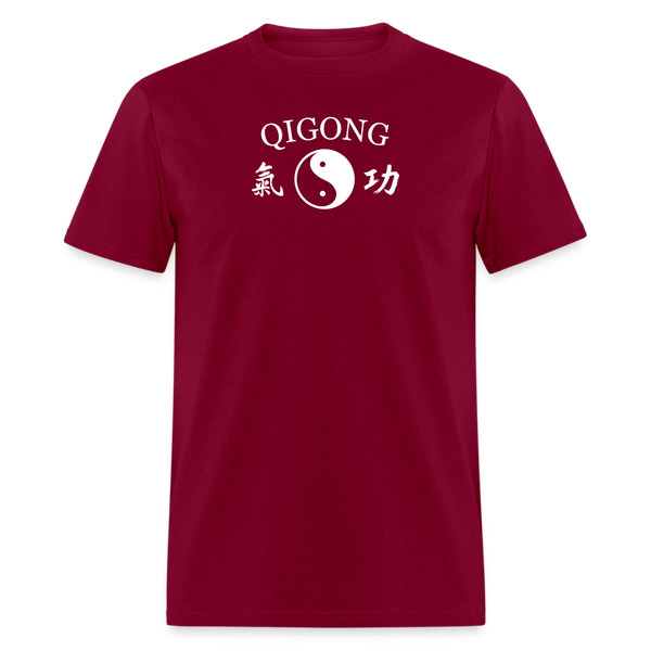 Qigong Kanji Men's T-Shirt - burgundy