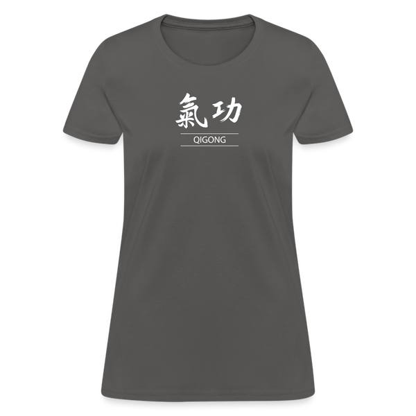 Qigong Kanji Women's T-Shirt - charcoal
