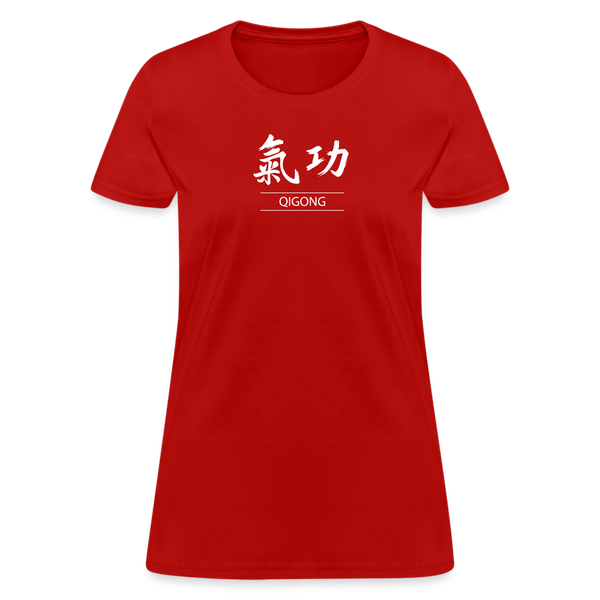 Qigong Kanji Women's T-Shirt - red