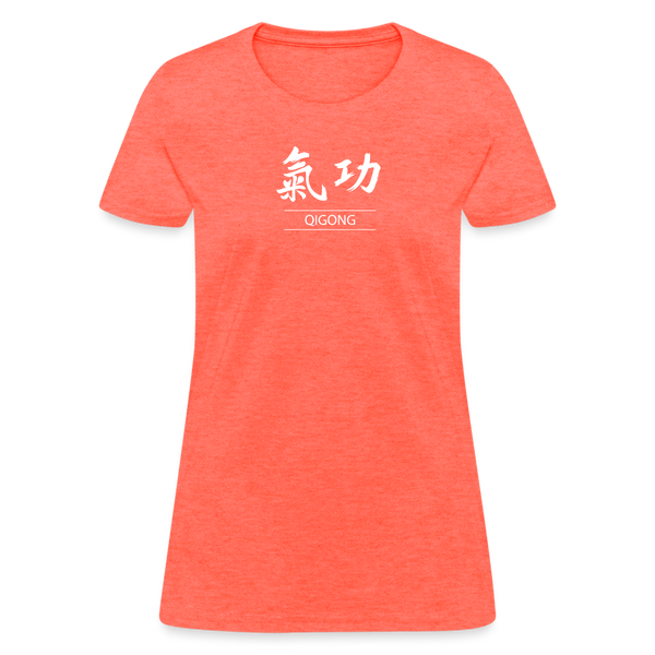 Qigong Kanji Women's T-Shirt - heather coral