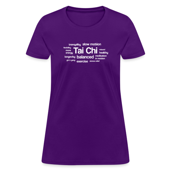 Tai Chi Health Benefits Women's T-Shirt - purple