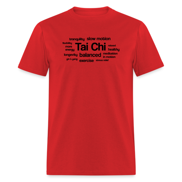 Tai Chi Health Benefits Men's T-Shirt - red