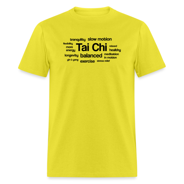 Tai Chi Health Benefits Men's T-Shirt - yellow