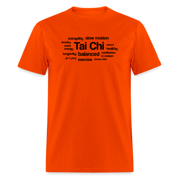 Tai Chi Health Benefits Men's T-Shirt - orange