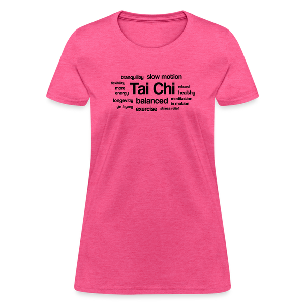 Tai Chi Health Benefits Women's T-Shirt - heather pink