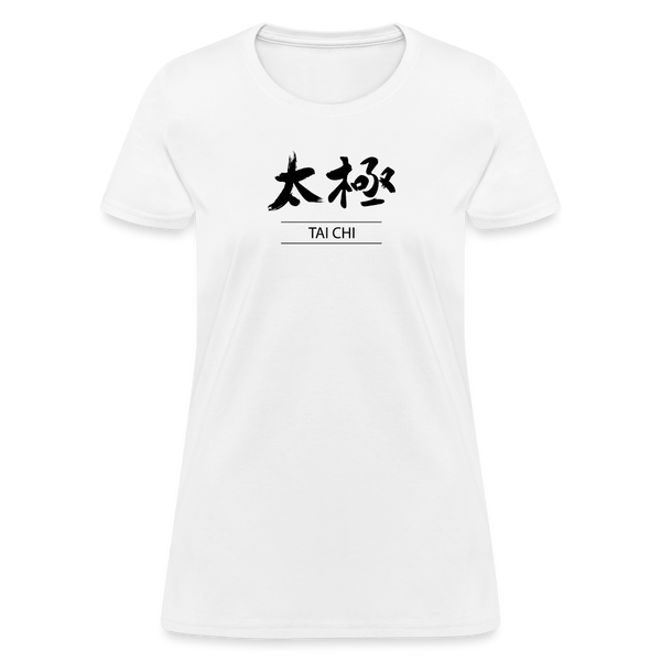 Tai Chi Kanji Women's T-Shirt - white