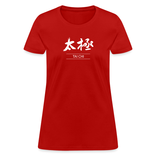 Tai Chi Kanji Women's T-Shirt - red