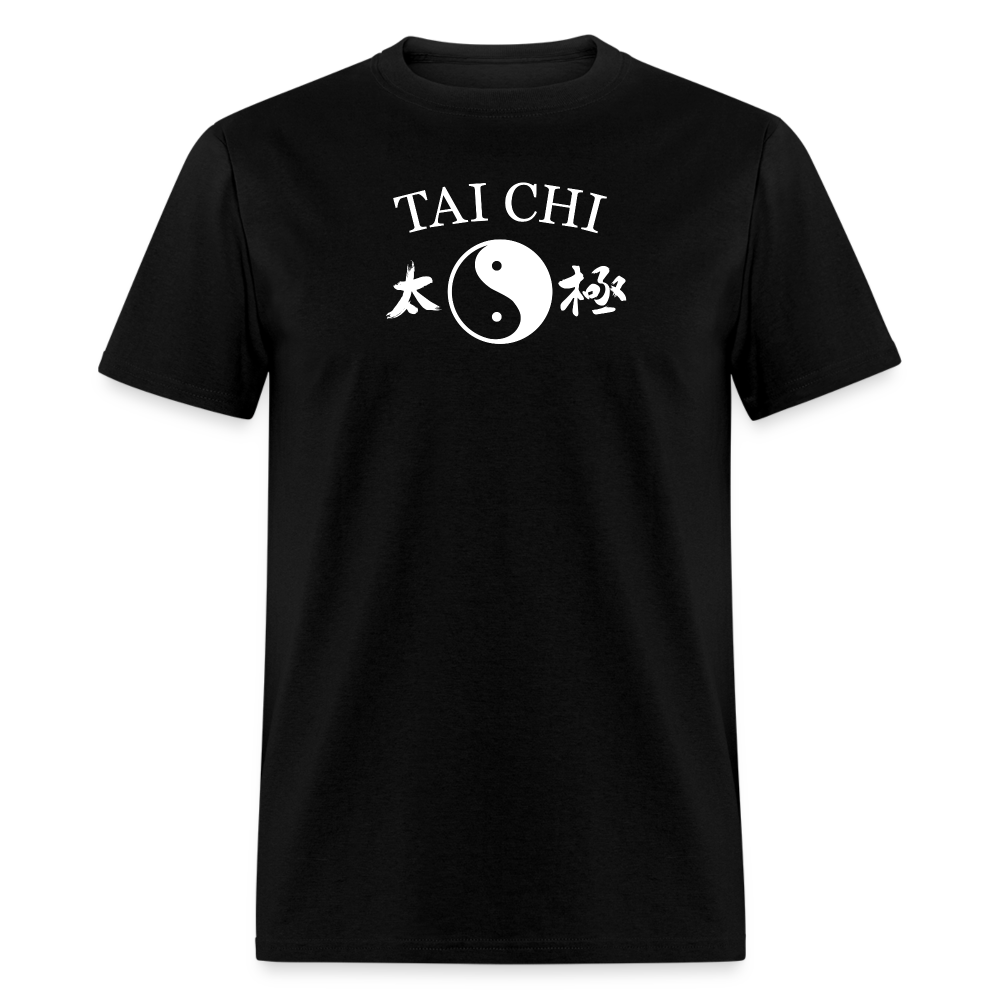 Tai Chi Yin and Yang with Kanji Men's T-Shirt - black