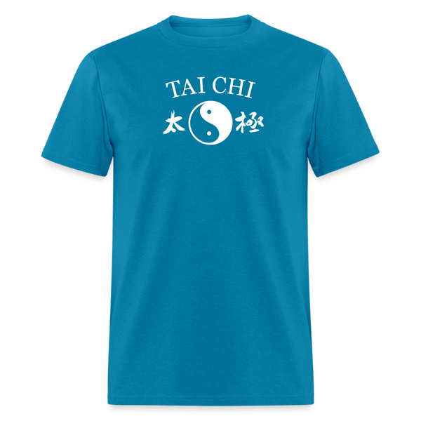 Tai Chi Yin and Yang with Kanji Men's T-Shirt - turquoise