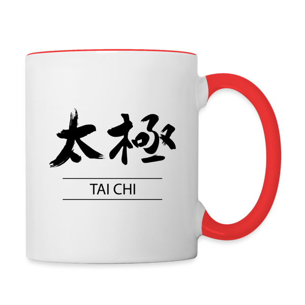 Tai Chi Mug - white/red