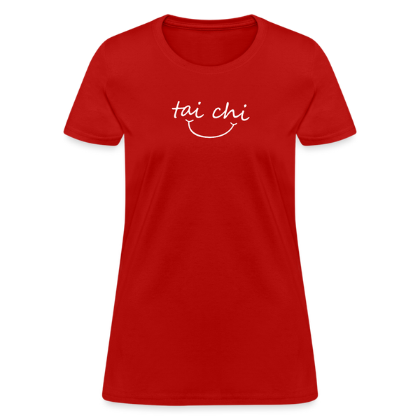 Tai Chi Smile Women's T-Shirt - red