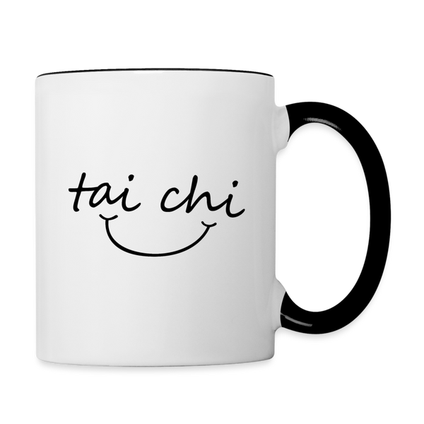 Tai Chi Smile Mug - white/black