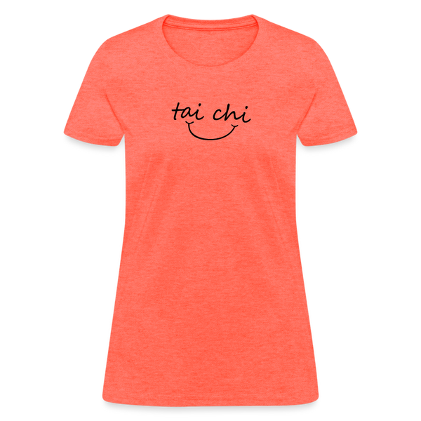 Tai Chi Smile Women's T-Shirt - heather coral