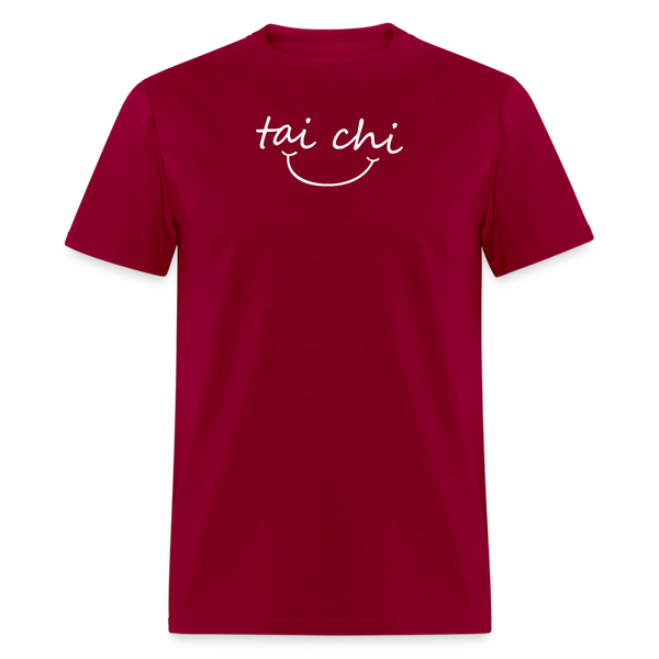 Tai Chi Smile Men's T-Shirt - dark red