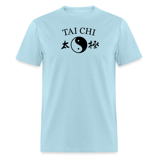 Tai Chi Yin and Yang Men's T-Shirt - powder blue