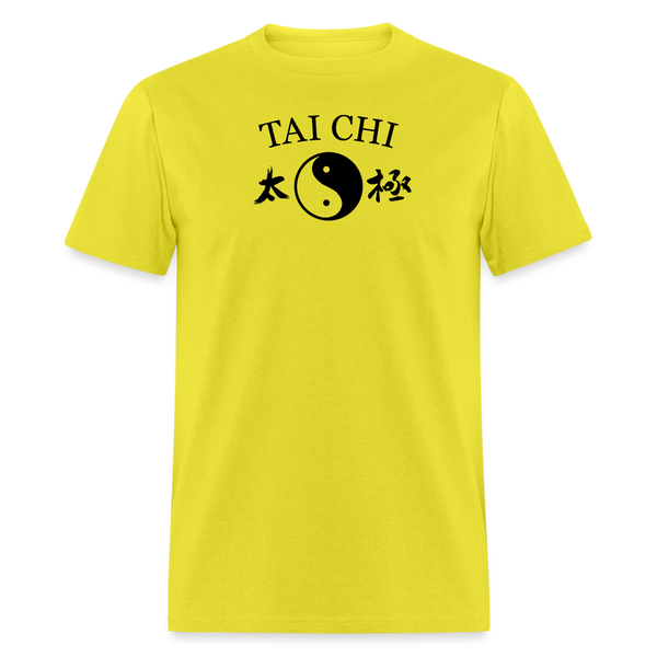 Tai Chi Yin and Yang Men's T-Shirt - yellow