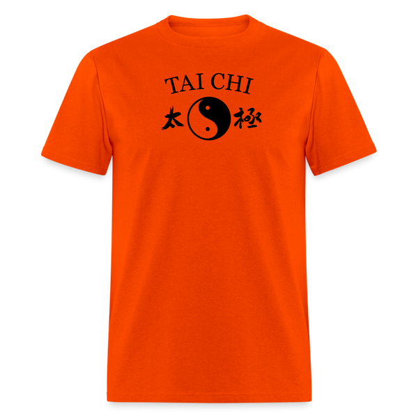 Tai Chi Yin and Yang Men's T-Shirt - orange