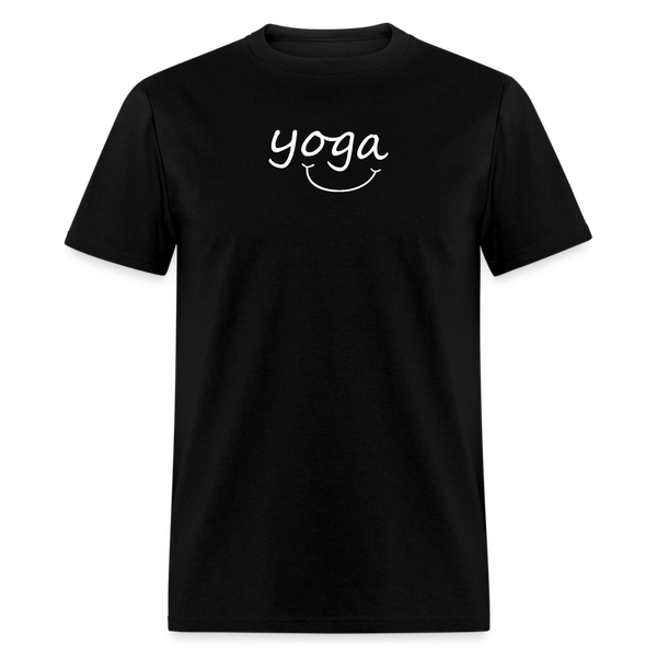 Yoga with a Smile Men's T-Shirt - black