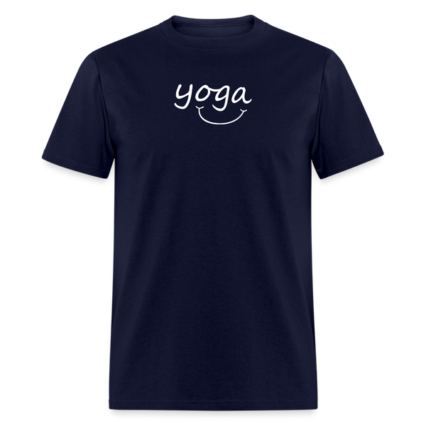 Yoga with a Smile Men's T-Shirt - navy