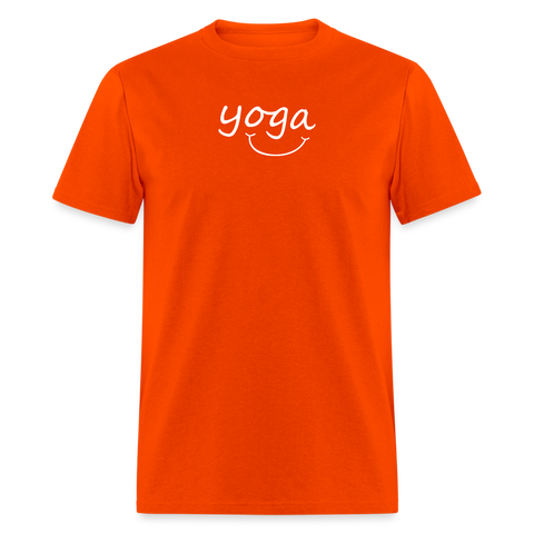 Yoga with a Smile Men's T-Shirt - orange