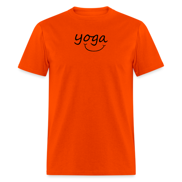 Yoga with a Smile Men's T-Shirt - orange