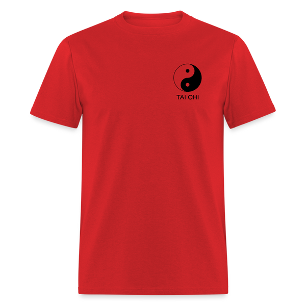 Yin and Yang Tai Chi Men's T-Shirt - red