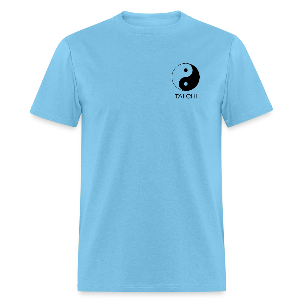 Yin and Yang Tai Chi Men's T-Shirt - aquatic blue
