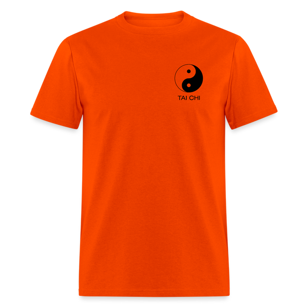 Yin and Yang Tai Chi Men's T-Shirt - orange