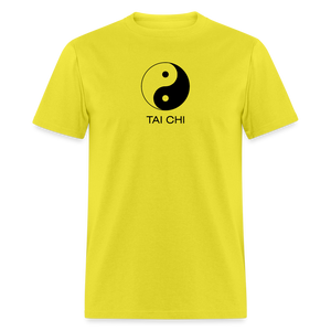 Yin and Yang Tai Chi Men's T-Shirt - yellow