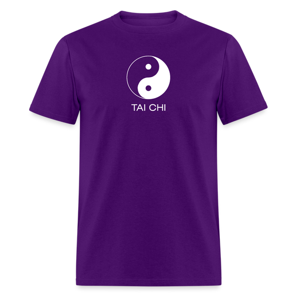 Yin and Yang Tai Chi Men's T-Shirt - purple