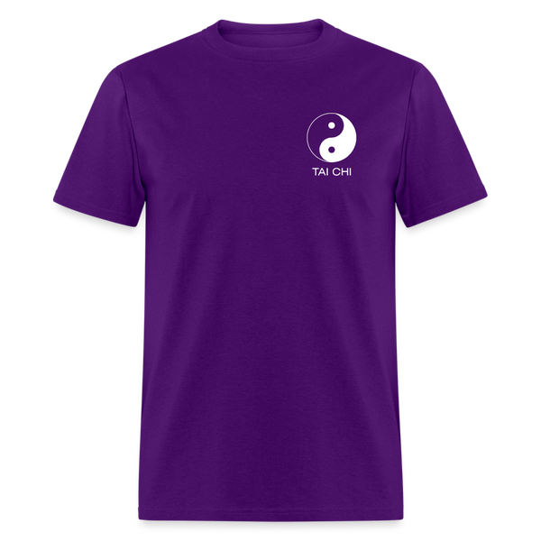 Yin and Yang Tai Chi Men's T-Shirt - purple